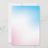 Pink Convertible Beach Geburtstag Einladung (Rückseite)