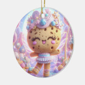 Pink Cookie Keramik Ornament (Links)
