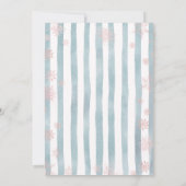 Pink Cookies and Cocoa Snowflakes Baby Shower Einladung (Rückseite)