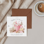 Pink Cookies und Kakao-Feier einladen Einladung