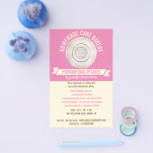 Pink Cooking Custom Logo Bakery Flyer (Einzeln)
