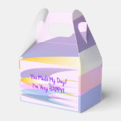 Pink Cool Paper Bevorzugung Box Geschenkschachtel (Rückseite)