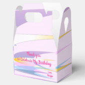 Pink Cool Paper Bevorzugung Box Geschenkschachtel (Geöffnet)