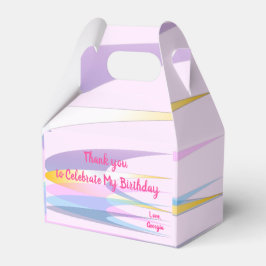 Pink Cool Paper Bevorzugung Box Geschenkschachtel