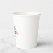 Pink Coquette Baby Carriage Baby Shower Paper Cups Pappbecher (Links)