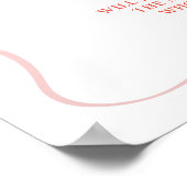 Pink Coquette Baby Clothes How Big Is Mom Belly Poster (Ecke)