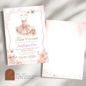 Pink Coquette Ballerina Tutu Floral Baby Dusche Einladung