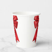 Pink Coquette Bow Baby Shooting Paper Cup Pappbecher (Rechts)