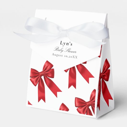 Pink Coquette Bow Baby Showbox Geschenkschachtel (Vorderseite)