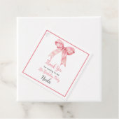 Pink Coquette Bow Baby Shower Geschenkanhänger (Beispiel)