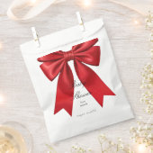 Pink Coquette Bow Baby Shower Girl Gefallen Beutel Geschenktütchen (Ausgeschnitten)