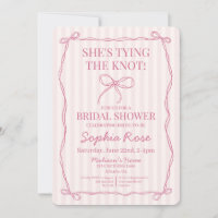 Pink Coquette Bow binden das Brautparty des Knoten