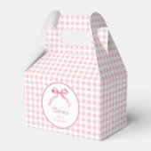 Pink Coquette Bow Birthday Favor Box Geschenkschachtel (Vorderseite)