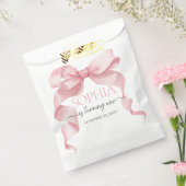 Pink Coquette Bow Birthday Party  Geschenktütchen (Versiegelt)