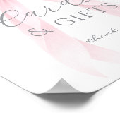 Pink Coquette Bow Cards and gifts Eucalyptus Poster (Ecke)