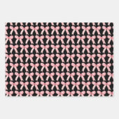 Pink Coquette Bow Geschenkpapier Set (Vorderseite 3)