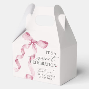 Pink Coquette Bow Girl Geburtstagsgeschenk Geschenkschachtel