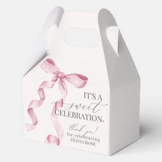 Pink Coquette Bow Girl Geburtstagsgeschenk Geschenkschachtel