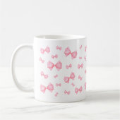 Pink Coquette Bow Muster Kaffeetasse (Links)