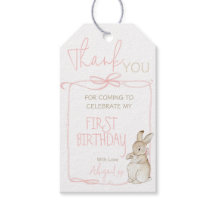 Pink Coquette Bow Peter das Kaninchen 1. Geburtsta