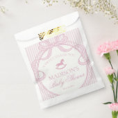 Pink Coquette Bow Rocking Hors Baby Shower Dessert Geschenktütchen (Versiegelt)