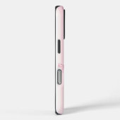 Pink Coquette Bow Stripes iPhone 16 Pro Case. Case-Mate iPhone Hülle (Rückseite / Rechts)