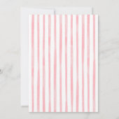 Pink coquette bows and brunch baby shower einladung (Rückseite)