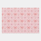 Pink Coquette Candy Cane Geschenkpapier Set (Vorderseite 3)