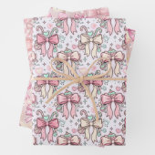 Pink Coquette Candy Cane Geschenkpapier Set (Beispiel)