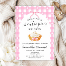 Pink Coquette Cutie Pie Baby Shower