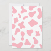 Pink Coquette Kleine Cowgirl Babydusche Einladung (Rückseite)