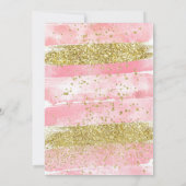 Pink Coquette Mani-Pedi Wellness-Center macht Gebu Einladung (Rückseite)