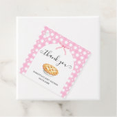 Pink Coquette Pie Baby Shower Thank You Geschenkanhänger (Beispiel)