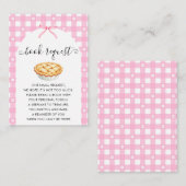 Pink Coquette Pie Book Request Begleitkarte (Vorne/Hinten)