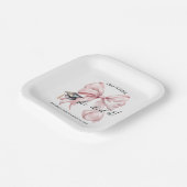 Pink Coquette She Did It Square Pappteller (Gewinkelt)