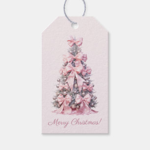 Pink Coquette Weihnachtsbaum Geschenkanhänger