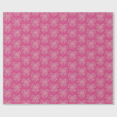 Pink Coquette Weihnachtscremes Geschenkpapier (Flach)