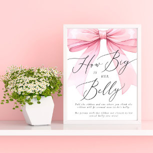 Pink Coquette Wie groß ist ihr Bauch Spiel Poster