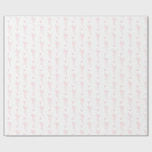 Pink Coquette Wrapping Paper Geschenkpapier (Flach)