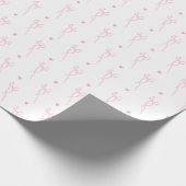 Pink Coquette Wrapping Paper Geschenkpapier (Ecke)