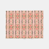 Pink Coral Designer Fleece Blanket (Vorderseite (Horizontal))