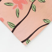 Pink Coral Designer Fleece Blanket (Ecke)
