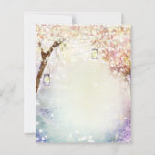 Pink Coral Lila Blue Forest Mairytale Wedding (Rückseite)