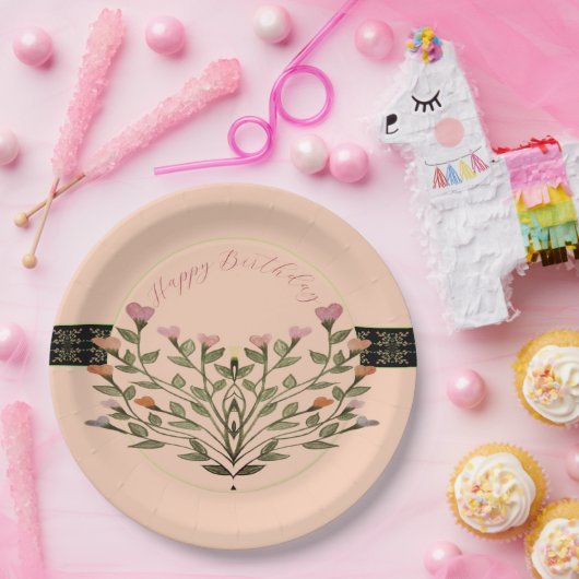 Pink Coral Pastel Pappteller (Party)