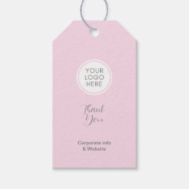 Pink Corporate Gift Tag Geschenkanhänger