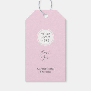 Pink Corporate Gift Tag Geschenkanhänger