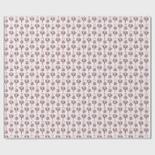 Pink Corsage Boutonniere Ball Bouquet Rose Wedding Geschenkpapier (Flach)