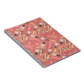 Pink Cosmetics Muster Glitter Notizblock (Rechte Seite)