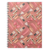 Pink Cosmetics Pattern Glitter  Notizblock (Vorderseite)