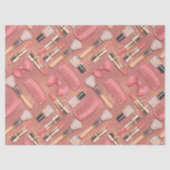 Pink Cosmetics Pattern Glitter  Seidenpapier (Vorderseite)